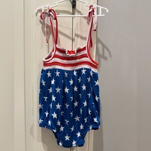 Gigi & Max Starry Blue and Red Kids Bodysuit